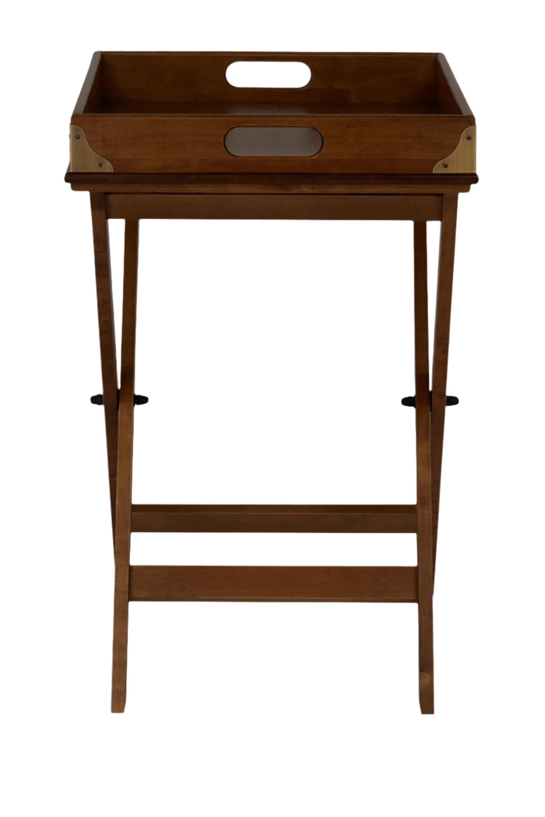 LAURA ASHLEY Balmoral Dark Chestnut Butler’s Tray in Birch, 52 x 43 cm - Regina Luxury Interiors