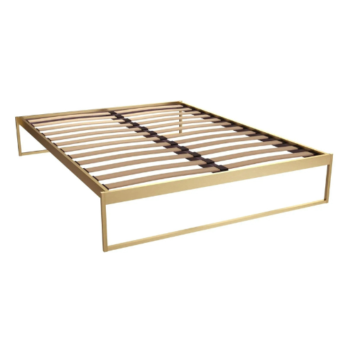 GILLMORE BRITISH DESIGN Federico KING SIZE Gold Stainless Steel Bed Frame (LAST ONE!)