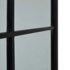 HILL INTERIORS Black Wood XL Ebony Window Mirror, 170x112 cm 2