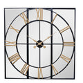 HILL INTERIORS Brooklyn Black And Gold Wall Clock 1