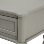 HILL INTERIORS Camden 2-Drawer Grey Console Table in Solid Wood, 90 x 81 x 35 cm