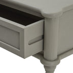 HILL INTERIORS Camden 2-Drawer Grey Console Table in Solid Wood, 90 x 81 x 35 cm