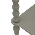 HILL INTERIORS Camden 2-Drawer Grey Console Table in Solid Wood, 90 x 81 x 35 cm