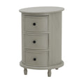 HILL INTERIORS Camden 3-Drawer Round Side Table in Solid Wood