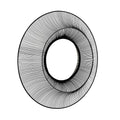 HILL INTERIORS Chico Black Large Wire Mirror 1