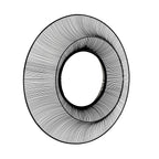 HILL INTERIORS Chico Black Large Wire Mirror 1