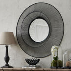 HILL INTERIORS Chico Black Large Wire Mirror 2