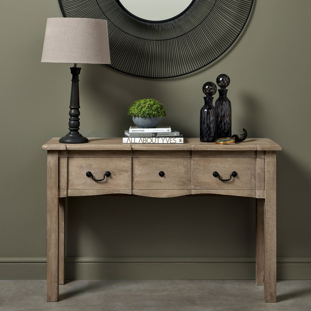 HILL INTERIORS Copgrove 1-Drawer Console Table in Hard Wood, 120 cm