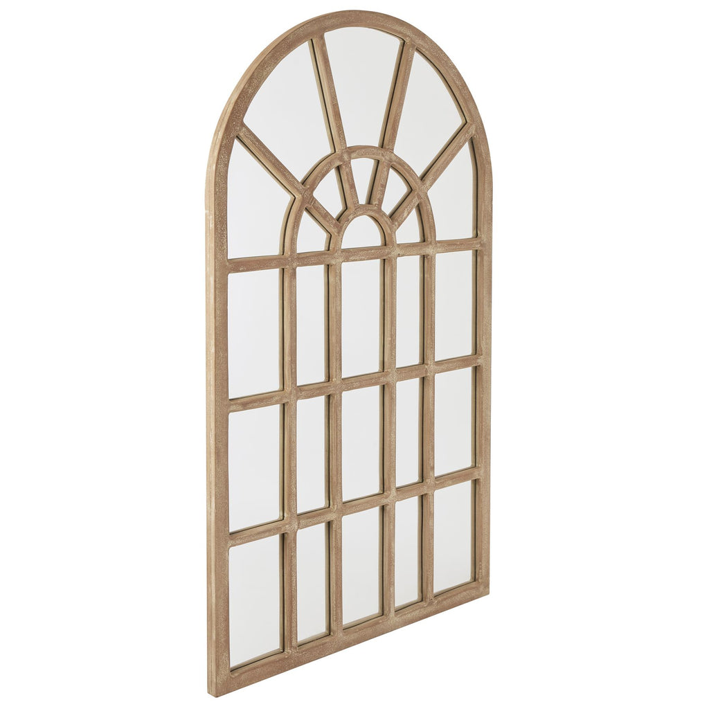 HILL INTERIORS Copgrove Arched Paned Hardwood Wall Mirror, 150x90 cm 1