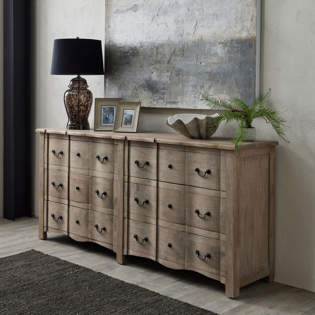 HILL INTERIORS Copgrove Handcrafted 6-Drawer Chest of Drawers in Hard Wood, W 200 cm