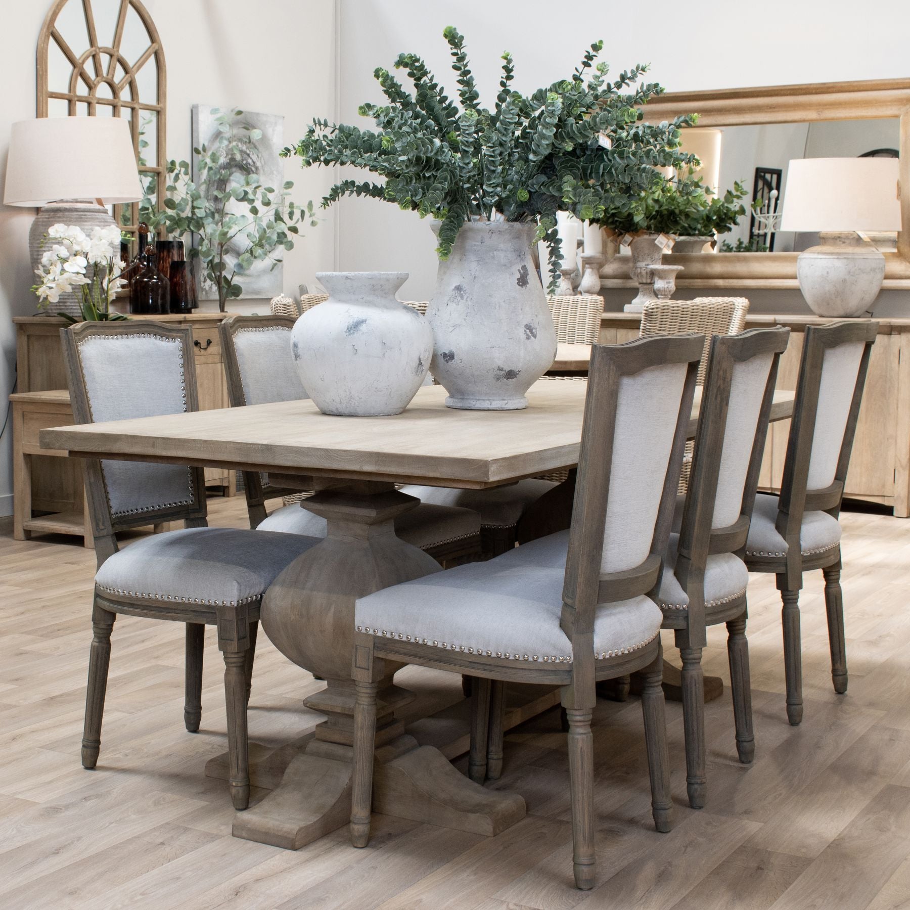 HILL INTERIORS Copgrove Handcrafted Large Rectangular Dining Table in Hard Wood, 200 x 100 cm