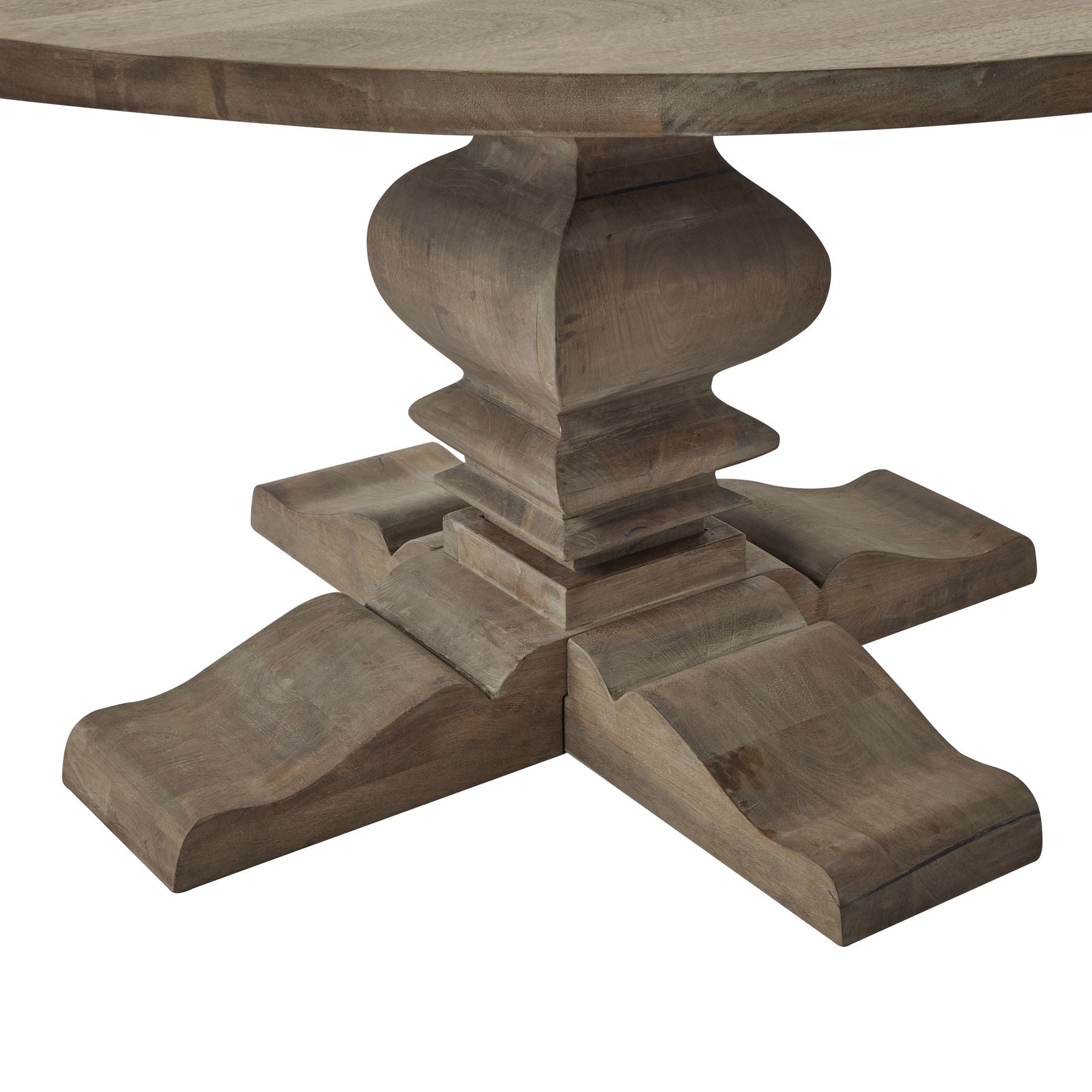 HILL INTERIORS Copgrove Handcrafted Round Pedestal Dining Table, Ø 150 cm