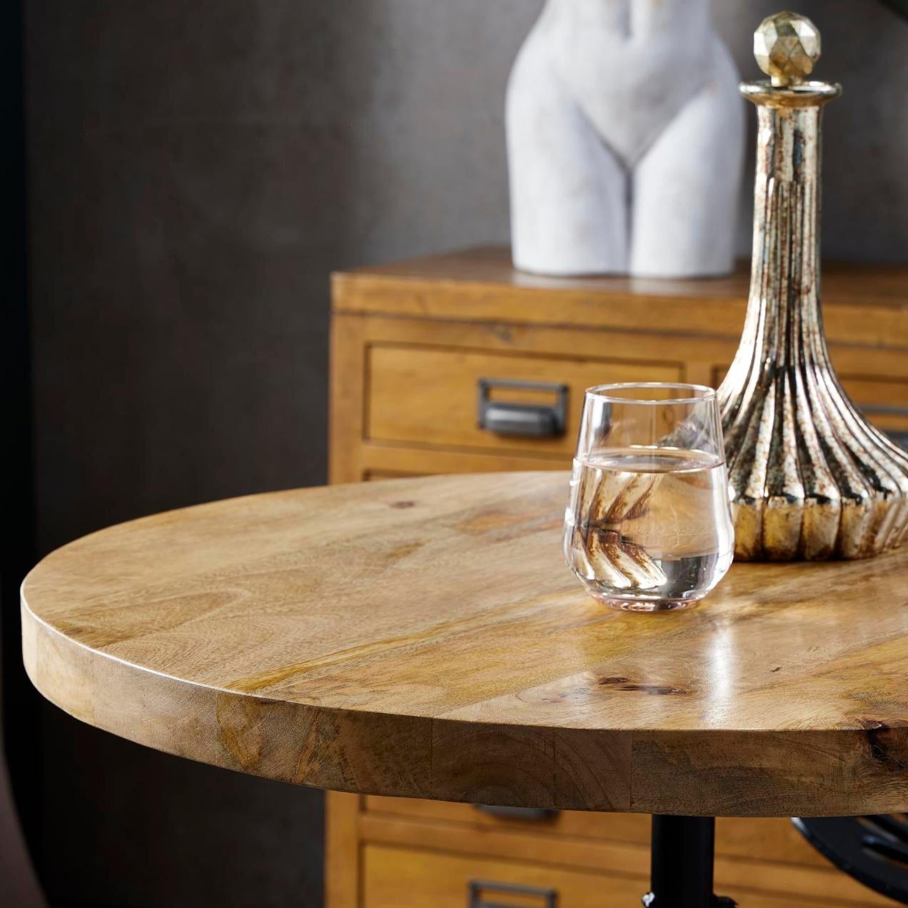 HILL INTERIORS Draftsman Adjustable Bar Bistro Table 3