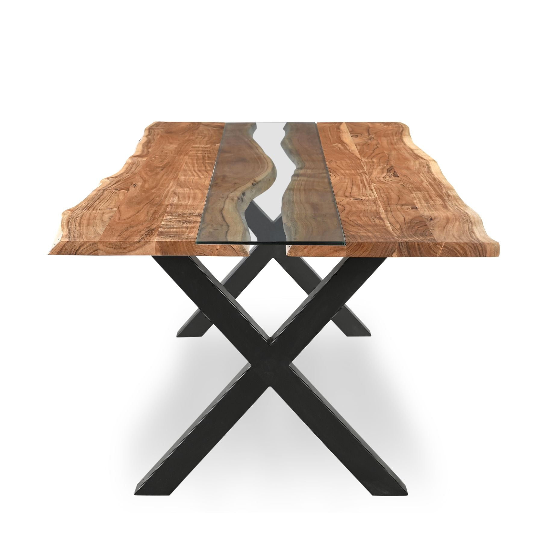 HILL INTERIORS Live Edge Collection Large River Dining Table, 8 People, 240 x 100 cm