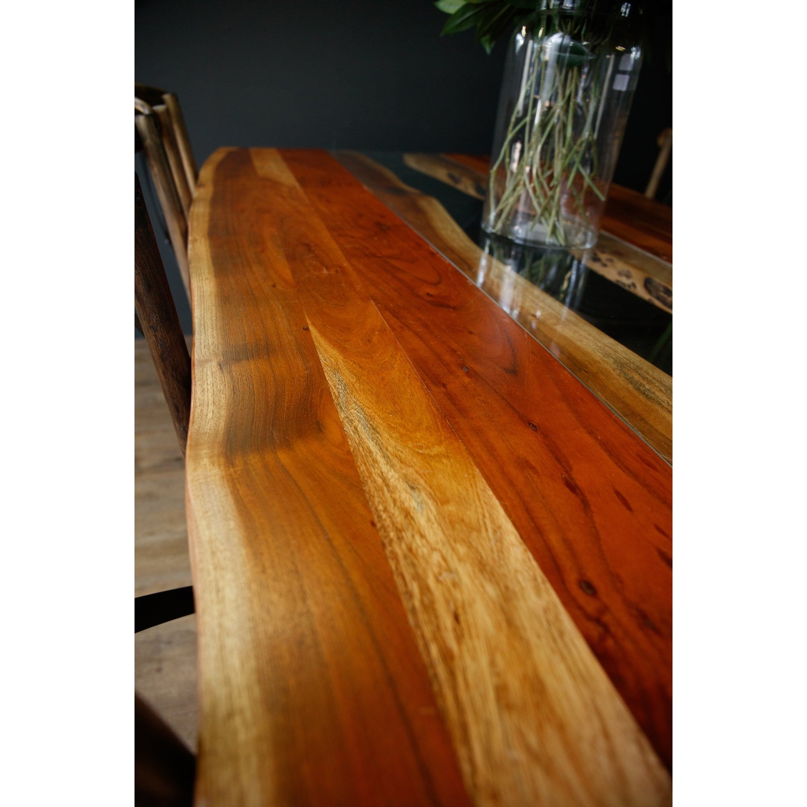 HILL INTERIORS Live Edge Collection Large River Dining Table, 8 People, 240 x 100 cm