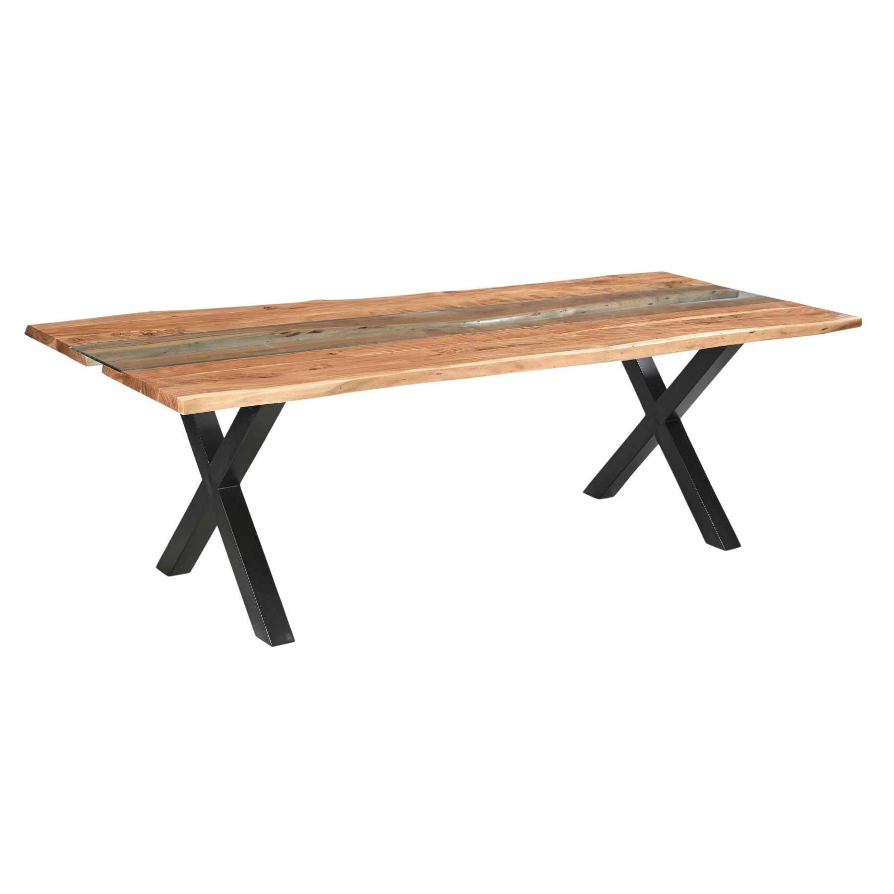 HILL INTERIORS Live Edge Collection Large River Dining Table, 8 People, 240 x 100 cm
