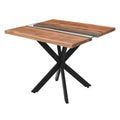 HILL INTERIORS Live Edge Collection Square River Dining Table 1
