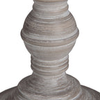 HILL INTERIORS Pella Handcrafted Table Lamp | Beige and Grey | Washed Wood