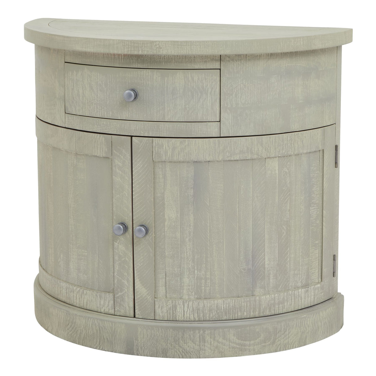 HILL INTERIORS Saltaire Half Moon 2-Door Cupboard With Drawer in Solid Pine 1