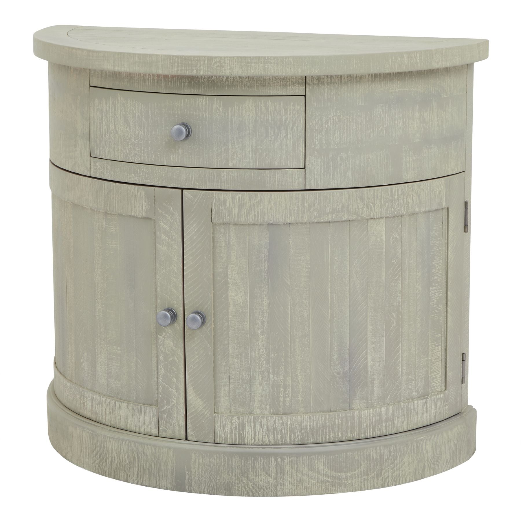 HILL INTERIORS Saltaire Half Moon 2-Door Cupboard With Drawer in Solid Pine 1