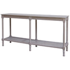 HILL INTERIORS Serene Rattan Large Console Table in Wood, 160 x 80 x 40 cm