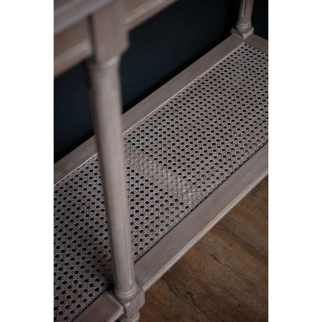HILL INTERIORS Serene Rattan Large Console Table in Wood, 160 x 80 x 40 cm