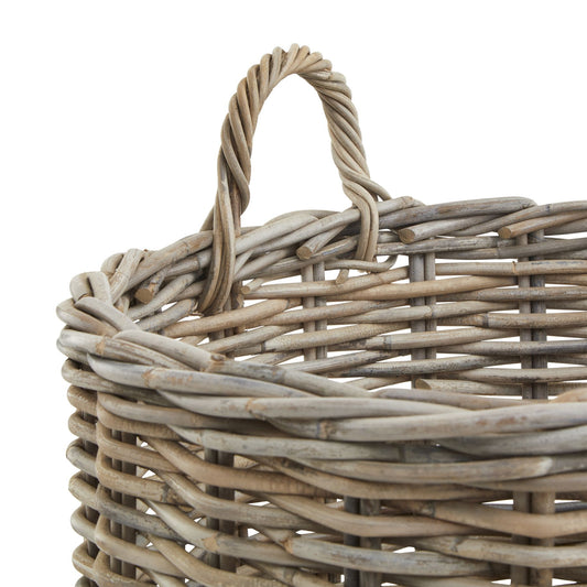 HILL INTERIORS Set of 3 Kubu Rattan Round Storage Baskets 2
