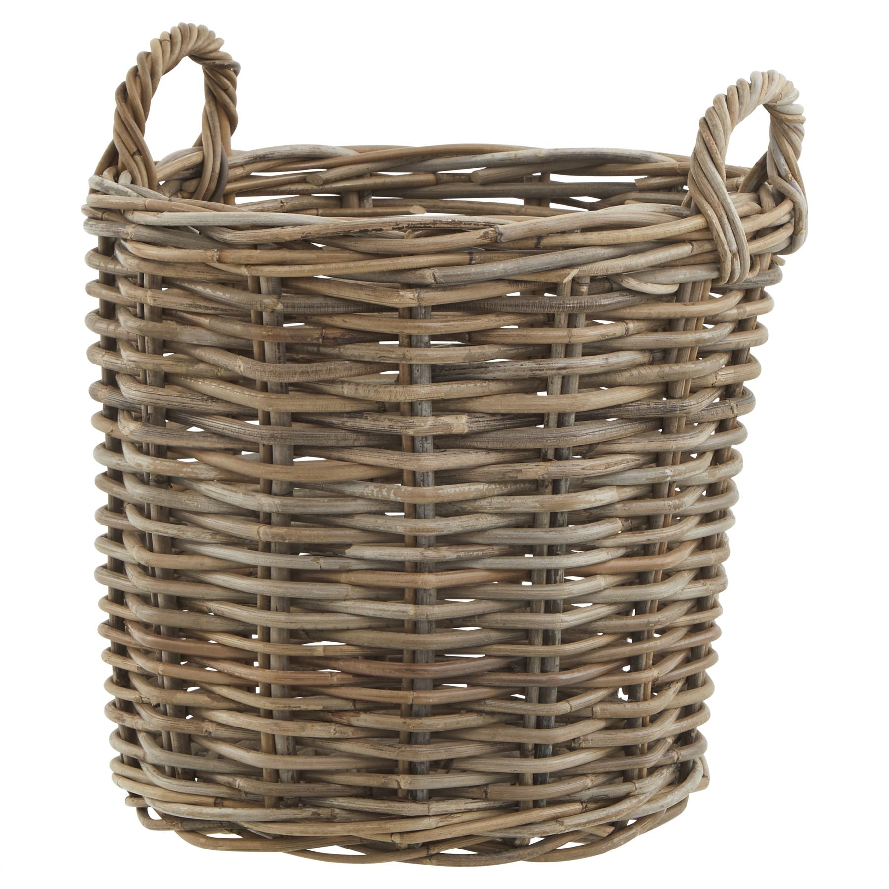 HILL INTERIORS Set of 3 Kubu Rattan Round Storage Baskets 3