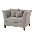 HILL INTERIORS Vesper Taupe Cushion Back Snuggle Chair 1