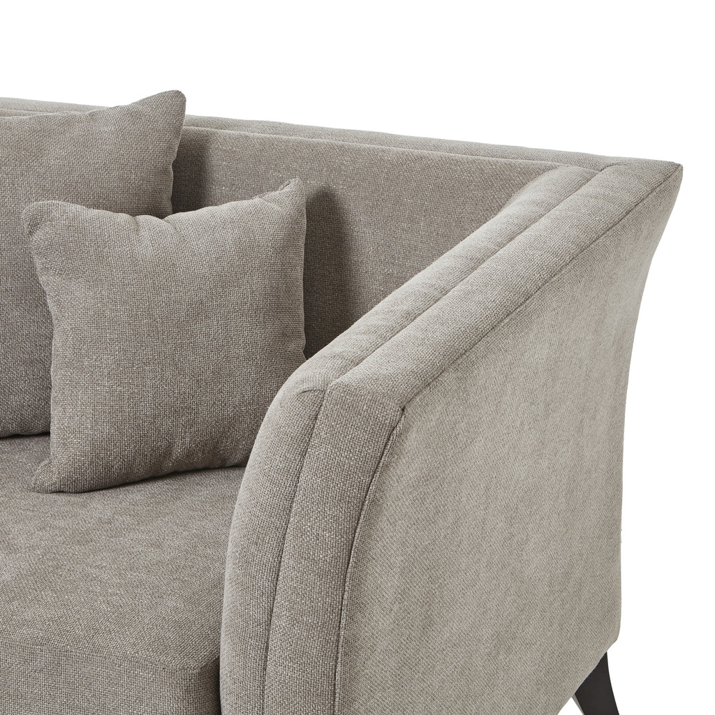 HILL INTERIORS Vesper Taupe Cushion Back Snuggle Chair 3