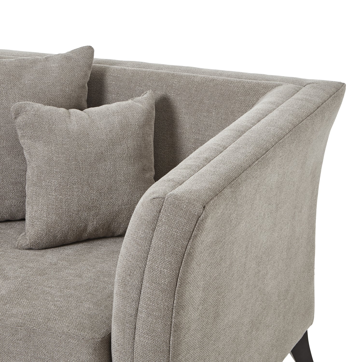 HILL INTERIORS Vesper Taupe Cushion Back Snuggle Chair 3