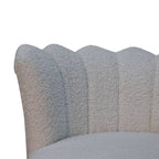 ARTISAN FURNITURE Handcrafted White Boucle Swivel Chair/Desk Chair, B-Corp Certified (LAST ONE!) - Regina Luxury Interiors