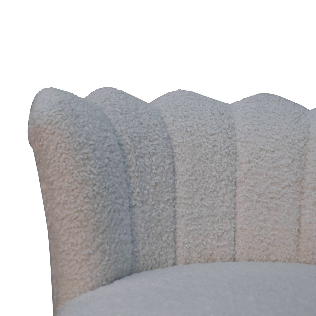 ARTISAN FURNITURE Handcrafted White Boucle Swivel Chair/Desk Chair, B-Corp Certified (LAST ONE!) - Regina Luxury Interiors