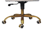 ARTISAN FURNITURE Handcrafted White Boucle Swivel Chair/Desk Chair, B-Corp Certified (LAST ONE!) - Regina Luxury Interiors
