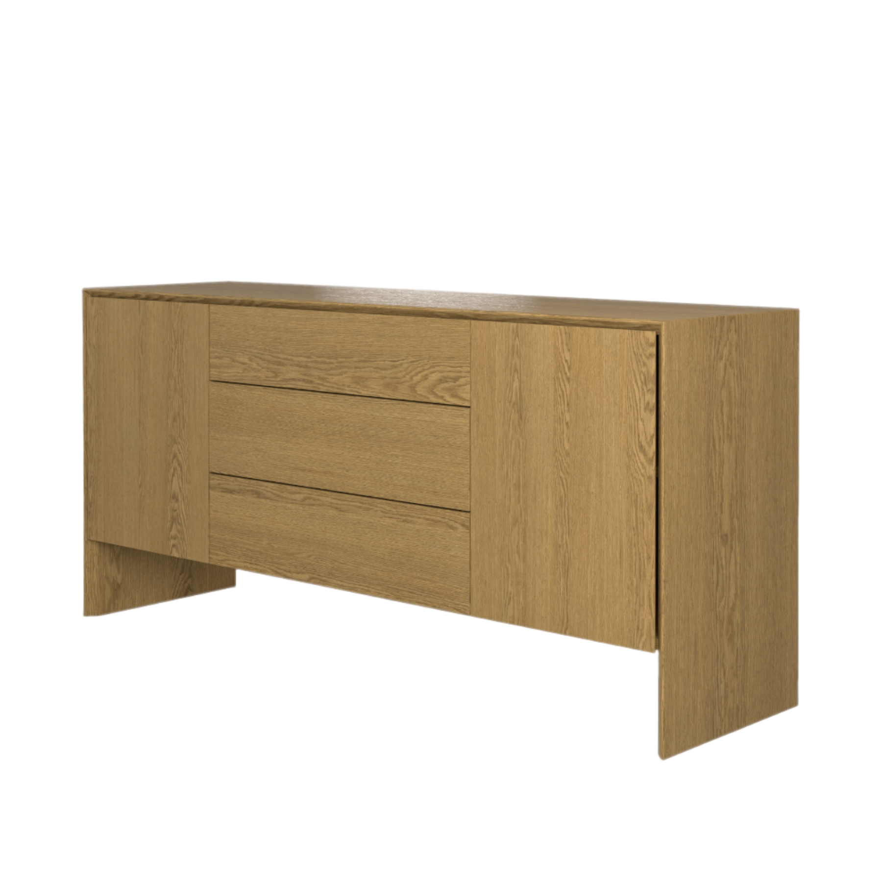 LAURA ASHLEY Ammanford | 2-Door 3-Drawer Sideboard | Oak