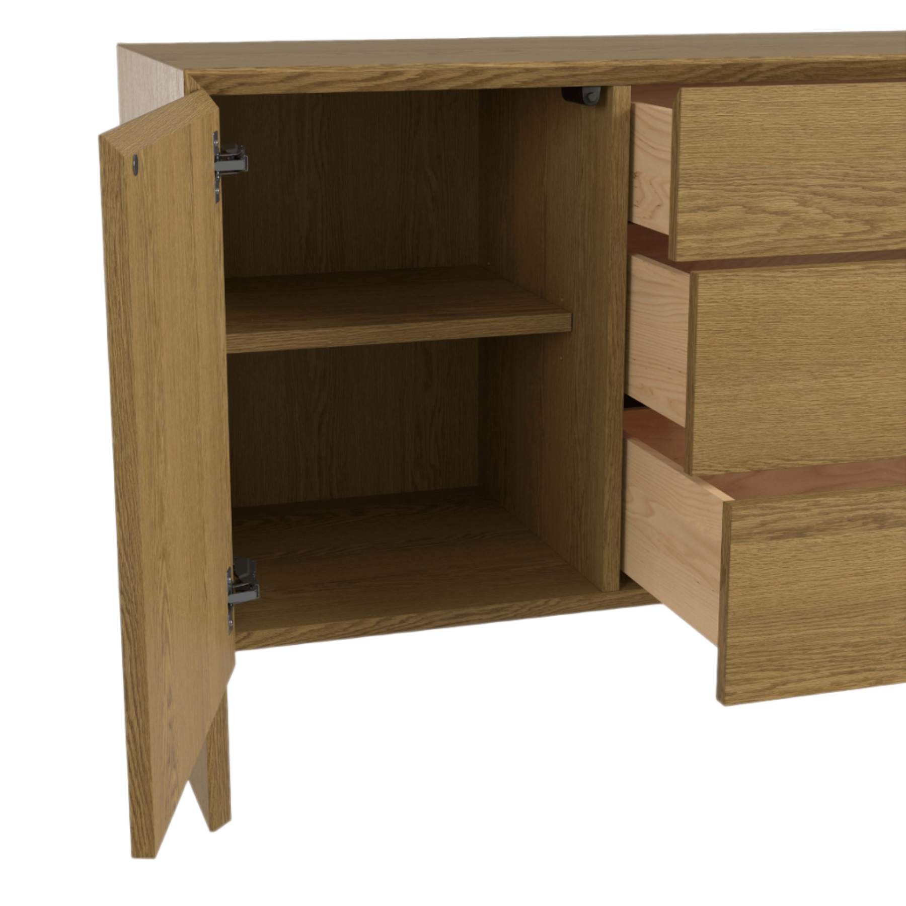 LAURA ASHLEY Ammanford | 2-Door 3-Drawer Sideboard | Oak