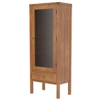 LAURA ASHLEY Balmoral 1-Door 1-Drawer Honey Display Unit in Birch