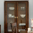 LAURA ASHLEY Balmoral 2-Door 2-Drawer Dark Chestnut Display Unit in Birch