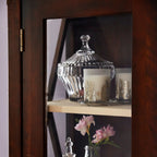 LAURA ASHLEY Balmoral 2-Door 2-Drawer Dark Chestnut Display Unit in Birch