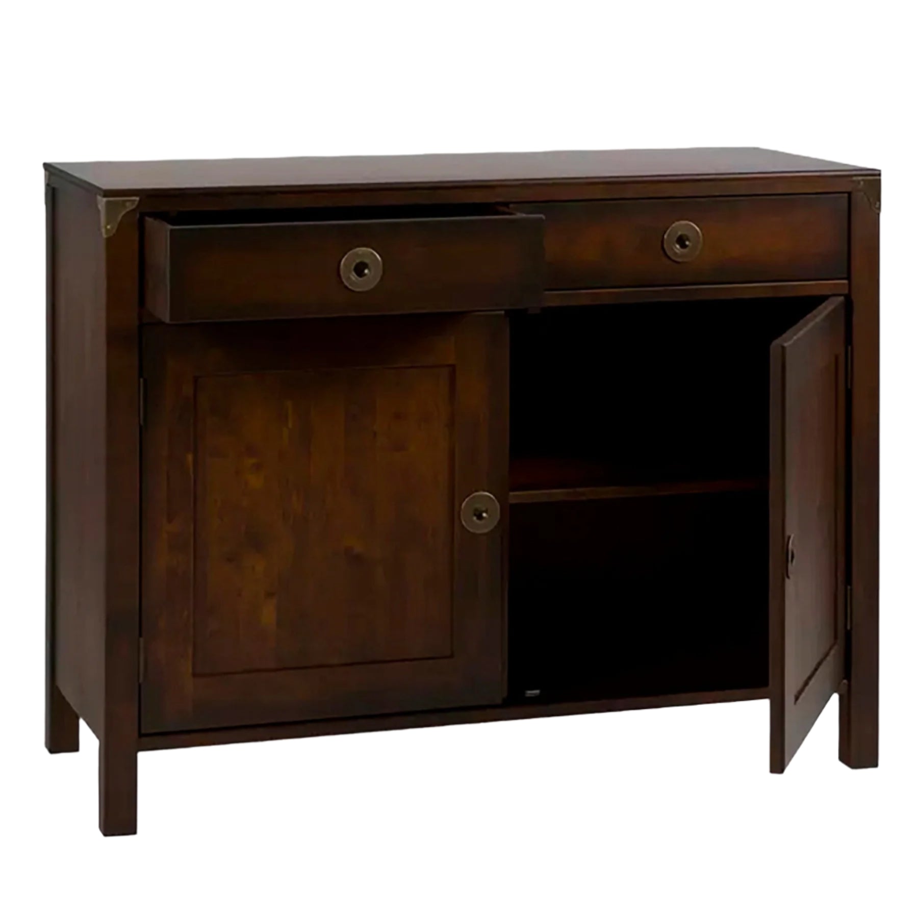 LAURA ASHLEY Balmoral 2-Door 2-Drawer Dark Chestnut Sideboard 110 x 85 x 45 cm