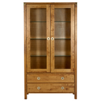 LAURA ASHLEY Balmoral 2-Door 2-Drawer Honey Display Unit in Birch