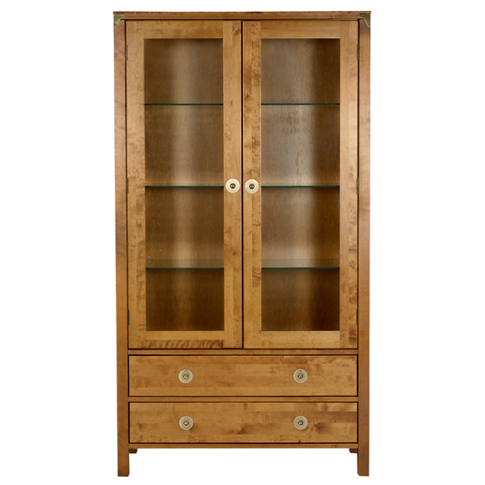 LAURA ASHLEY Balmoral 2-Door 2-Drawer Honey Display Unit in Birch