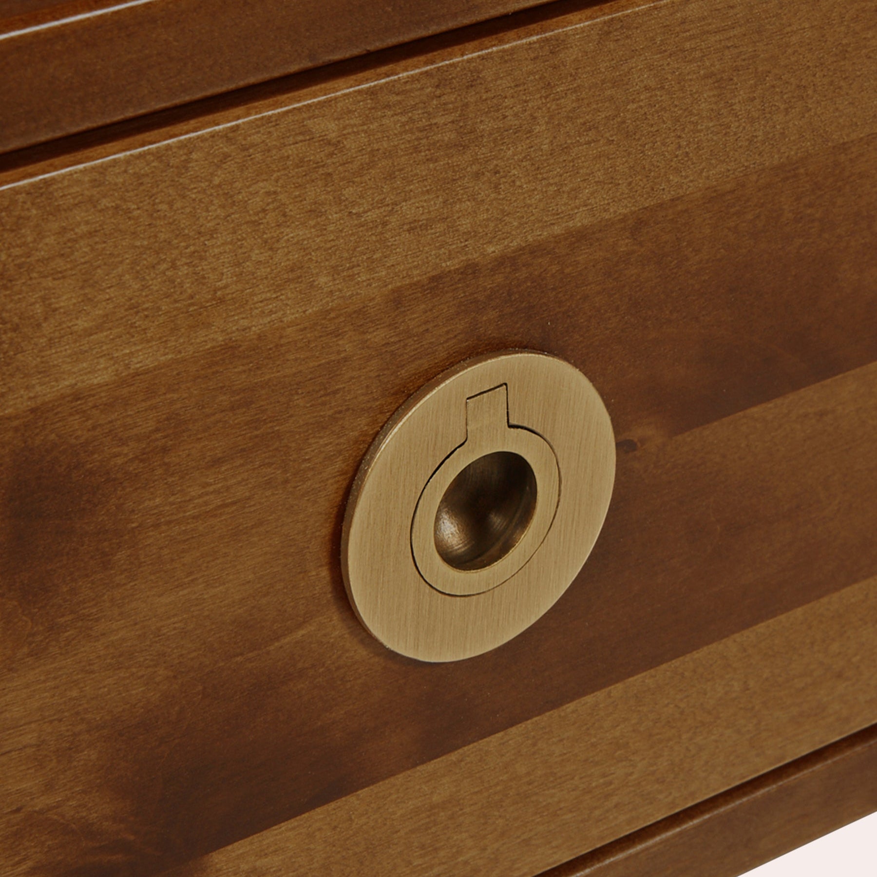 LAURA ASHLEY Balmoral 2-Drawer Dark Chestnut Corner TV Unit in Birch