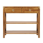 LAURA ASHLEY Balmoral 2-Drawer Honey Console Table in Birch, 100 x 35 cm