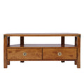 LAURA ASHLEY Balmoral 2-Drawer Honey Corner TV Unit in Birch