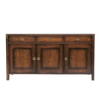 LAURA ASHLEY Balmoral 3-Door 3-Drawer Dark Chestnut Sideboard in Birch, 160 x 85 x 45 cm