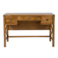 LAURA ASHLEY Balmoral 3-Drawer Honey Desk in Birch