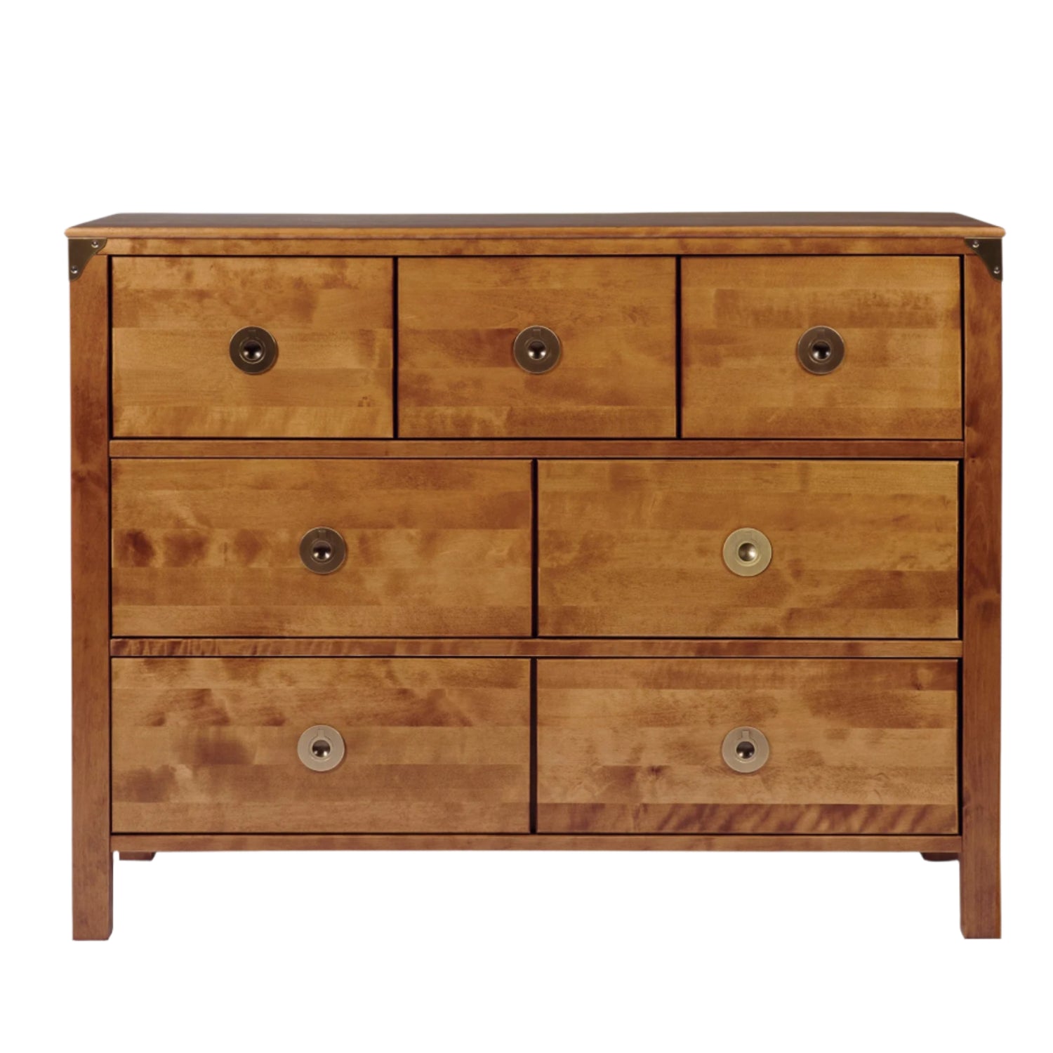 LAURA ASHLEY Balmoral 7-Drawer Honey Chest of Drawers in Birch 1