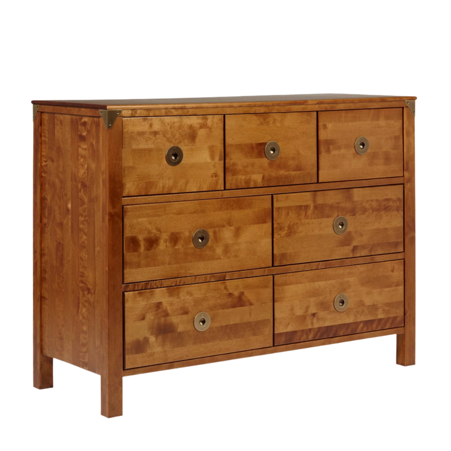 LAURA ASHLEY Balmoral 7-Drawer Honey Chest of Drawers in Birch 3
