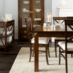 LAURA ASHLEY Balmoral Dark Chestnut Extending Dining Table in Birch
